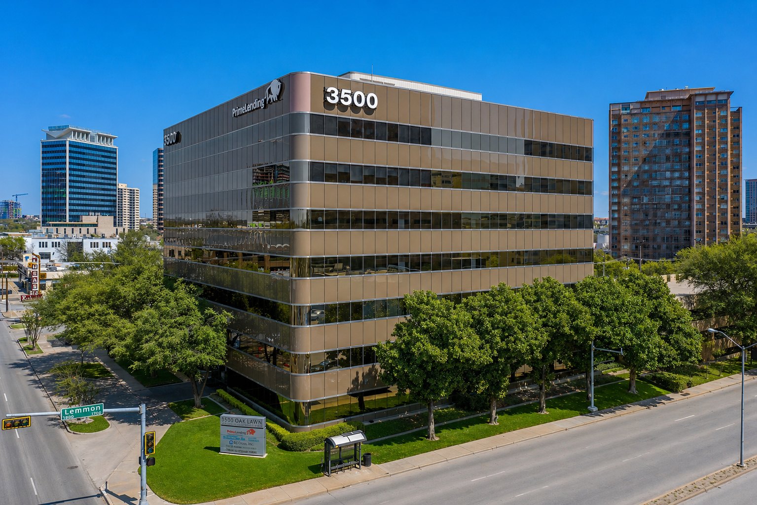 3500 Oak Lawn Avenue building exterior — home of CoreHealth Wellness Center
